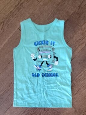 Kids' Mint Green 'Kickin' It Old School' Tank Top